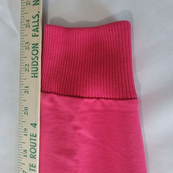 Escada Sport Jacket Womens XL Pink Zipper Athleaisure Gym Comfort Pockets Ruffle - Picture 9 of 16